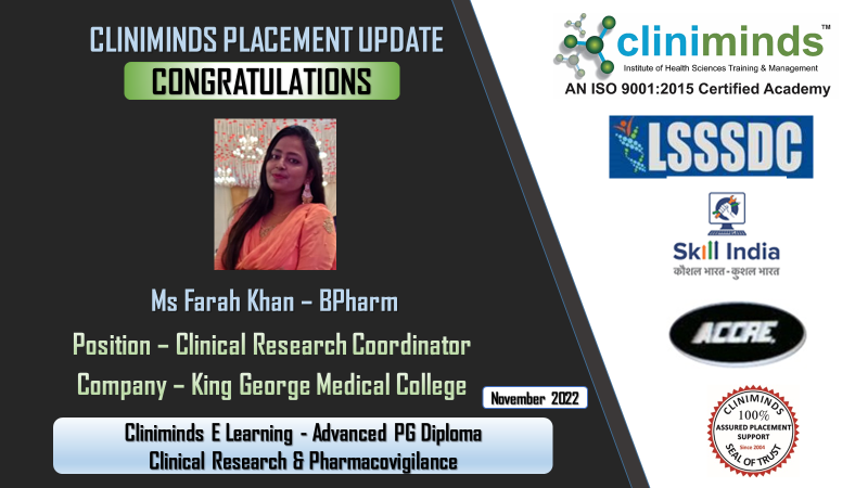 Cliniminds Drug Regulatory Affairs Placements